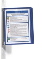 DURABLE Halter DURABLE 591407 Wandhalter 5 Sichttafeln blau mit Profilrahmenf.