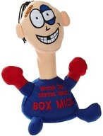 Bartl Kuscheltier Stoffpuppe Stress, Max mit Aufdruck, Figur mit Saugn&auml;pfen an...