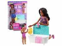 Barbie Skipper mit schwarzen Haaren Babysitters und Bad