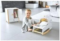 Small Foot Puppenwiege Puppenwiege Little Button (1tlg), Kufen und Baldachin sind
