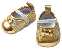 Heless Puppenkleidung Glitzerballerinas gold Gr&ouml;&szlig;e 38-45cm