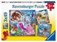 Ravensburger Puzzle Kinderpuzzle 3x49 Teile - Bezaubernde Meerjungfrauen, 49