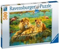 Ravensburger Puzzle 500 Teile Ravensburger Puzzle L&ouml;wen in der Savanne 16584,...