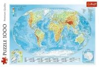 Trefl Puzzle Puzzle Weltkarte 1000 Teile, Puzzleteile