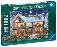 Ravensburger Puzzle Puzzle 100 Teile XXL Weihnachten zu Hause, Puzzleteile