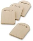 kela Raclette Baar, 4 Raclettepf&auml;nnchen, Untersetzer Raclettepf&auml;nnchen 4-tlg, Buche