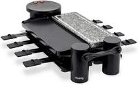 H.Koenig Raclette RP360 Raclette hei&szlig;er Stein, ausklappbar, 8...