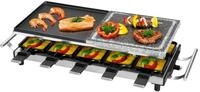 ProfiCook Raclette PC-RG 1144, Raclette 8 Personen hei&szlig;er Stein &...