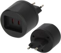 Brennenstuhl Reisestecker USA - Euro mit 2,5 A Sicherung Adapter Typ A...