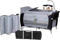 BabyGo Baby-Reisebett Sleeper Deluxe, black, mit Musik-Mobile