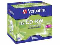Verbatim CD-Rohling CD-RW Jewelcase, Wiederbeschreibbar