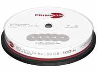 PRIMEON Blu-ray-Rohling BD-R DL 50GB 8x Kratzfest 10er Spindel,...