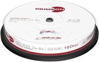 PRIMEON Blu-ray-Rohling BD-R DL 50GB 8x Photo-on-Disc 10er Spindel 2761312,
