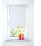Seitenzugrollo, Liedeco, blickdicht, ohne Bohren, Klemmfix wei&szlig; 75 cm x 150 cm
