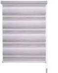 Doppelrollo Farbverlauf, Liedeco, Lichtschutz, ohne Bohren, Klemmfix beige 60 cm x