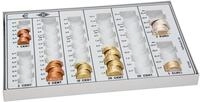 WEDO Geldkassette WEDO&reg; 160758037 M&uuml;nzz&auml;hlbrett mit Metallboden - li