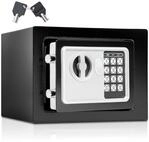 tectake Tresor Elektronischer Safe (17 x 23 x 17 cm, Abmessungen), mit