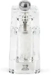 PEUGEOT Salzm&uuml;hle CHAUMONT 11cm Acryl Transparent Stahlmahlwerk Gew&uuml;rz Manuell