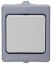 Kopp Lichtschalter KOPP Feuchtraum-Schalter 563648004, grau