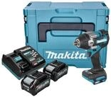 Makita Akku-Schlagschrauber TW 007 GM201 40 V max. 760 Nm 1/2'' Brushless + 2x...