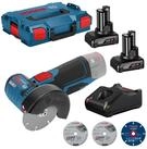 BOSCH Akku-Winkelschleifer Bosch Akku-Winkelschleifer GWS 12V-76 &Oslash; 76 mm / 2x...