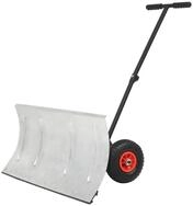 vidaXL Schneeschieber Hand-Schneepflug mit R&auml;dern 100 x 44 cm, (1-tlg)