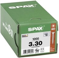 SPAX Schraube Spax Universalschraube 3 x 30 mm Senkkopf T-STAR plus Vollgewinde...
