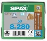 SPAX Schraube Spax WIROX Tellerkopf 8 x 280 T-STAR PLUS T30 TG 4 Cut 50 Stk