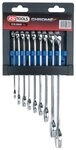 KS Tools Maulschl&uuml;ssel CHROMEplus (9 St), Ringmaulschl&uuml;ssel-Satz, abgewinkelt,