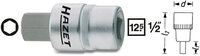 HAZET Steckschl&uuml;ssel Innen-Sechskant-Schraubendreher-Einsatz 12.5 mm (1/2&Prime;...