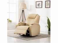 vidaXL Relaxation Rocking Chair Creme