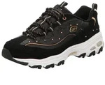 Skechers D'LITES Schn&uuml;rschuh schwarz 37 EU