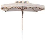anndora-sonnenschirm Sonnenschirm 4 x 4 Meter 7 farbig gestreift, LxB: 400x400 cm,