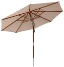 anndora-sonnenschirm Sonnenschirm 3m rund Knickbar Dreh-Kipp-Mechanismus, dark