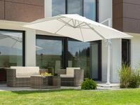 Schneider Schirme Ampelschirm Rhodos Twist Bianco, LxB: 300x300 cm, mit Schutzh&uuml;lle