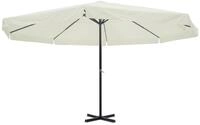 vidaXL Sonnenschirm Sonnenschirm Wei&szlig; Aluminium 500 cm