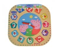 Eichhorn Steckspielzeug Kleinkindwelt Peppa Pig Lernuhr Puzzle mit 12...
