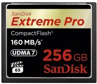 Sandisk CF Extreme Pro Speicherkarte (256 GB, 160 MB/s Lesegeschwindigkeit)