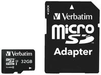 Verbatim Pro microSDHC Speicherkarte 32 GB mit Adapter Speicherkarte