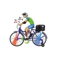 Jamara Spielfigur Fahrrad mit Sound und Licht, Fahrradfahrer, Radler, Radfahrer,
