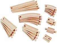 Hape Gleise-Set Schienenausbauset, passend f&uuml;r alle Hape Holzeisenbahnen
