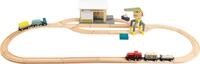 Small Foot Spielzeug-Eisenbahn G&uuml;terbahnhof mit Zubeh&ouml;r