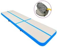 vidaXL Gymnastikmatte Aufblasbare Gymnastikmatte mit Pumpe 700x100x15 cm PVC...