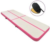 vidaXL Gymnastikmatte Aufblasbare Gymnastikmatte mit Pumpe 500x100x20 cm PVC...