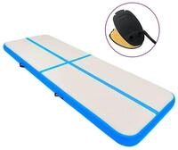 vidaXL Gymnastikmatte Aufblasbare Gymnastikmatte mit Pumpe 500x100x15 cm PVC...
