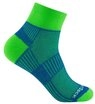 Wrightsock Sportsocken Quarter Coolmesh II (d&uuml;nn, atmungsaktiv, bequem) blau/gr&uuml;n -
