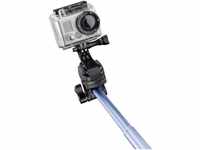 mantona Mantona Handstativ Selfie Stick 8 cm 1/4 Zoll Blau inkl. Handschlaufe