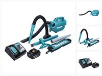 Makita Akku-Handstaubsauger DCL 184 RG1 Akku Staubsauger 18 V 54 mbar 0,5 l +...