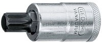 Gedore Bit- und Steckschl&uuml;sselset Schraubendrehereinsatz 1/2&Prime; XZN Vielzahn...