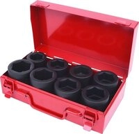 KS Tools Stecknuss KS Tools 515.0610 1'' Sechskant-Kraft-Stecknuss-Satz, kurz,...